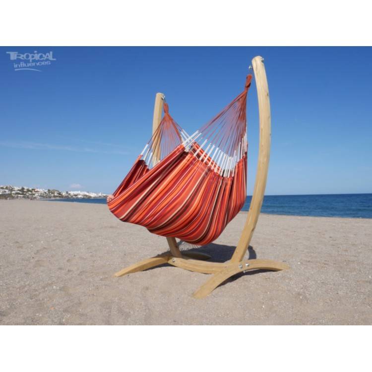 Hamac chaise sur pied en bois Andalou XXL - Tropical Hamac - Image 4
