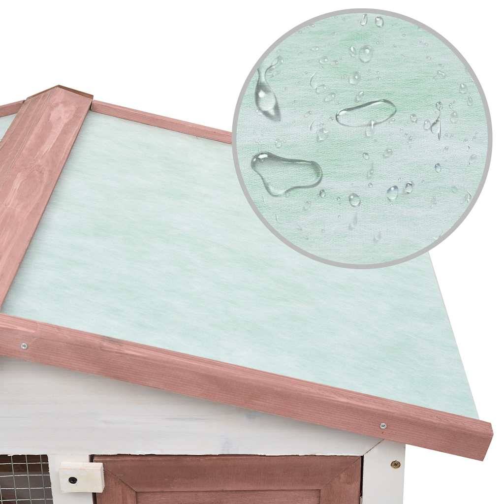 Vidaxl - Clapier d'extérieur 3 portes Marron Bois vidaXL 170838 - Imagen 4