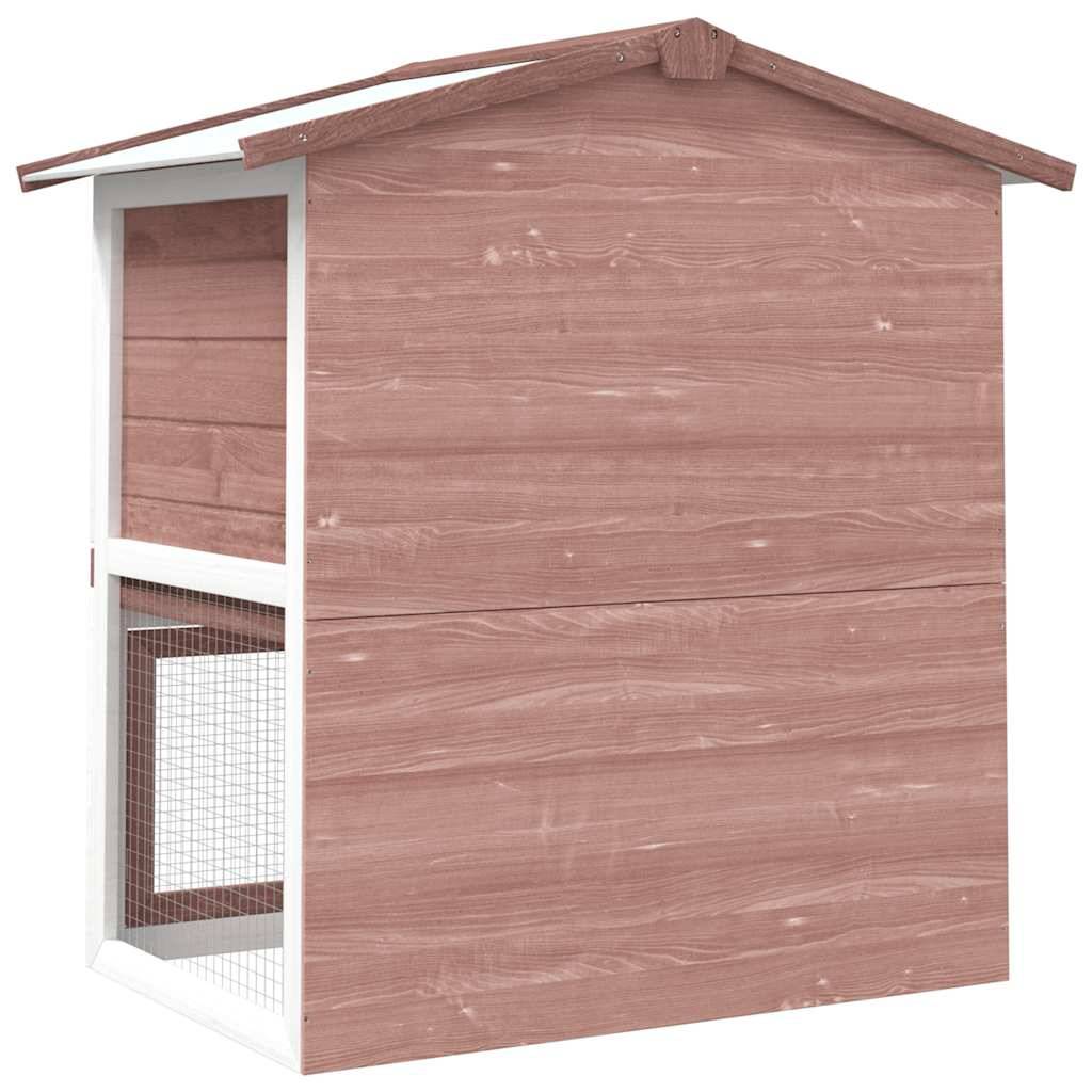 Vidaxl - Clapier d'extérieur 3 portes Marron Bois vidaXL 170838 - Imagen 6