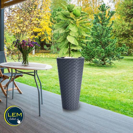 Pot de fleurs Matuba Slim Anthracite 57L - Image 3