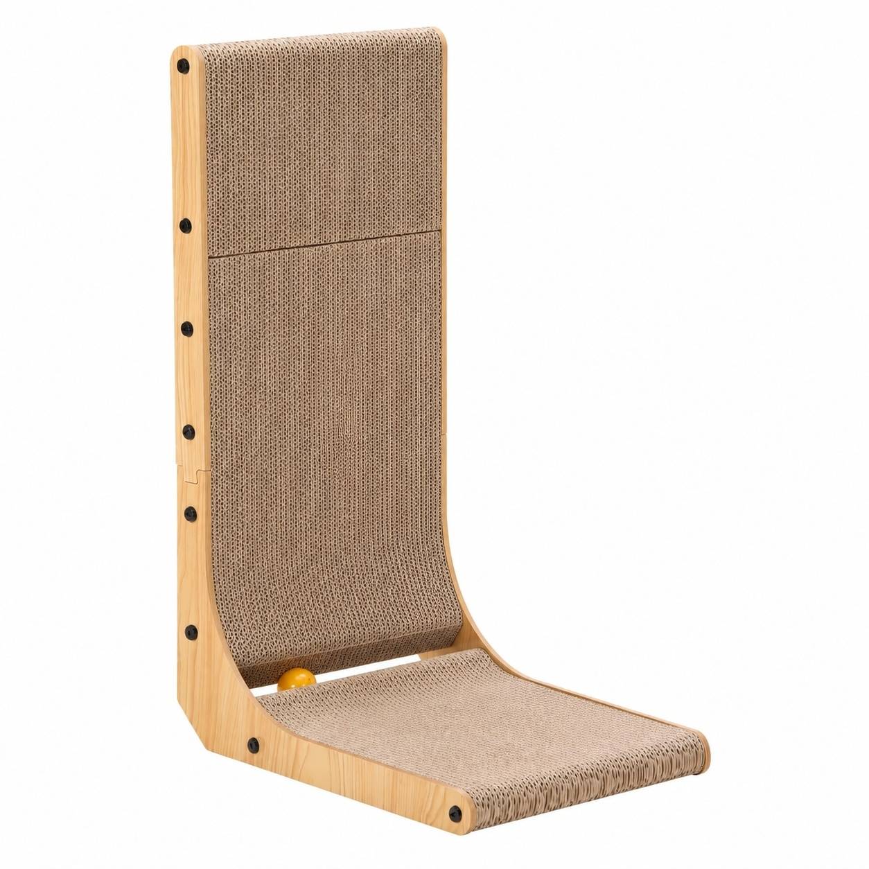 Grattoir en carton L Shape pour chat résistant polyvalent pour gratter et se reposer - Image 1