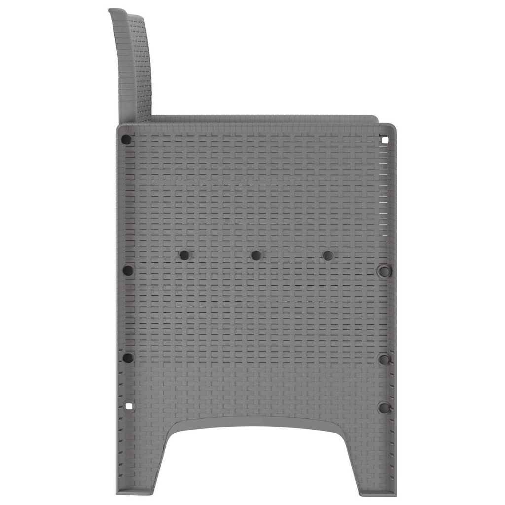 PANGIVO - Chaise de jardin polypropylène gris clairs 53 x 49 x 85 cm, Poids :12.6kg - PANGIVO - Image 7