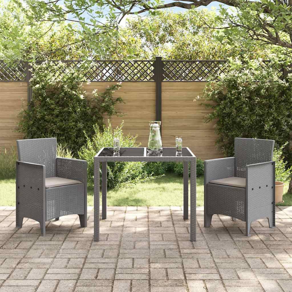 PANGIVO - Chaise de jardin polypropylène gris clairs 53 x 49 x 85 cm, Poids :12.6kg - PANGIVO - Image 3
