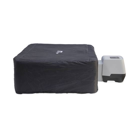 Spa rigide 6 places hydromassages. 4 coussins avec housse de protection. OSLO AMBER. beige. L 160 x P 160 x H 65 cm | sweeek - Image 4
