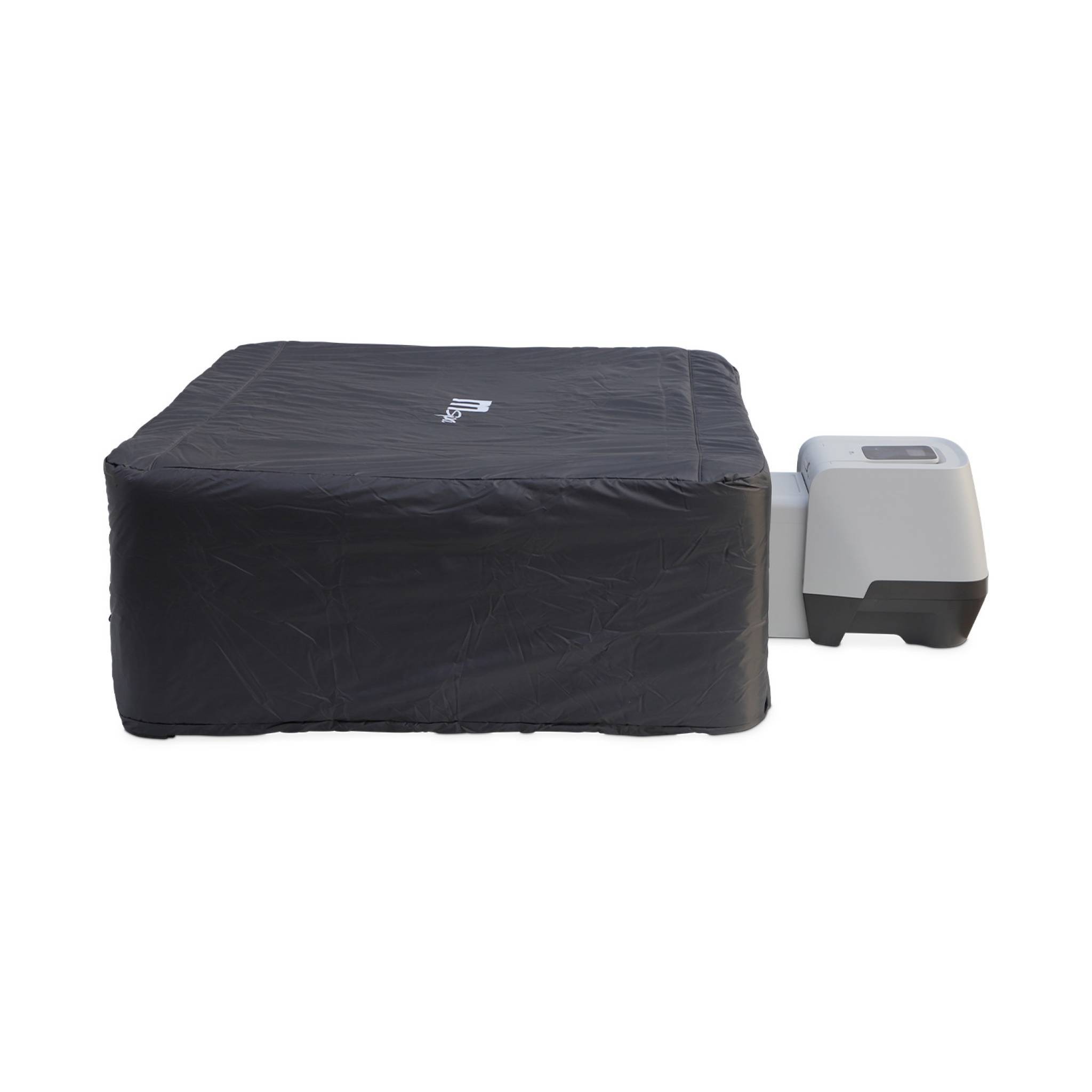 Spa rigide 6 places hydromassages. 4 coussins avec housse de protection. OSLO AMBER. beige. L 160 x P 160 x H 65 cm | sweeek - Image 4
