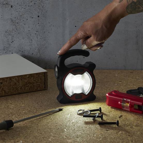 Lampe baladeuse LED dernière génération compacte 2 en 1 mode projecteur ou lampe torche - - Image 4