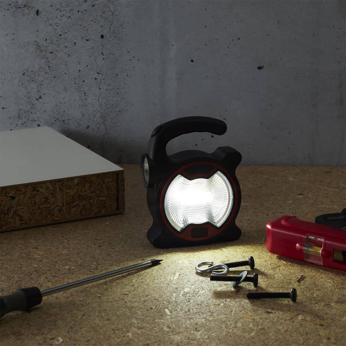 Lampe baladeuse LED dernière génération compacte 2 en 1 mode projecteur ou lampe torche - - Image 3