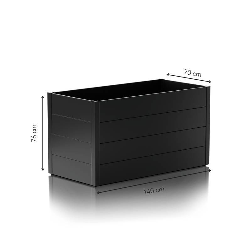 Guardi - Jardinière surélevée - taille M - Anthracite - 140x70x76 - acier Guardi - Imagen 2