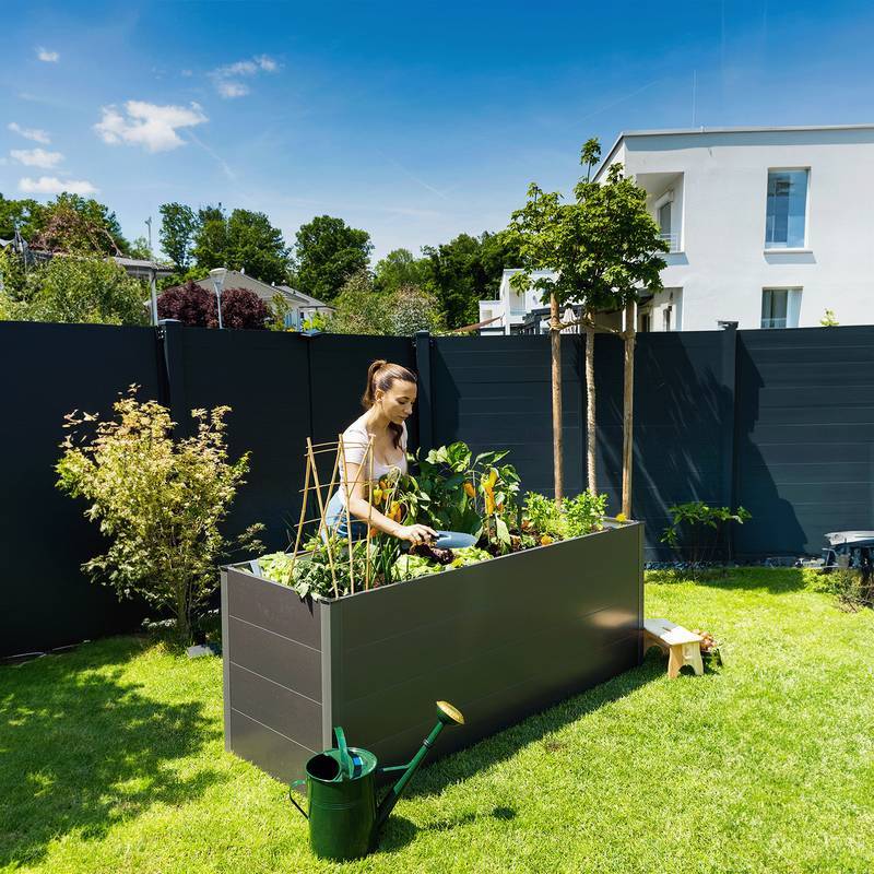 Guardi - Jardinière surélevée - taille M - Anthracite - 140x70x76 - acier Guardi - Imagen 3
