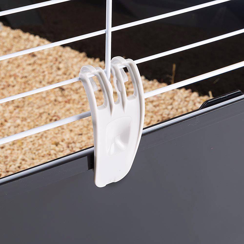 Ferplast - FERPLAST Cage pour Rongeurs CASITA 100 pour Lapins, Cochons d'Inde, Cochons d'Inde, en Métal, Accessoires inclus : Mangeoire, Abreuvoir, Abreuvoir, - Imagen 4