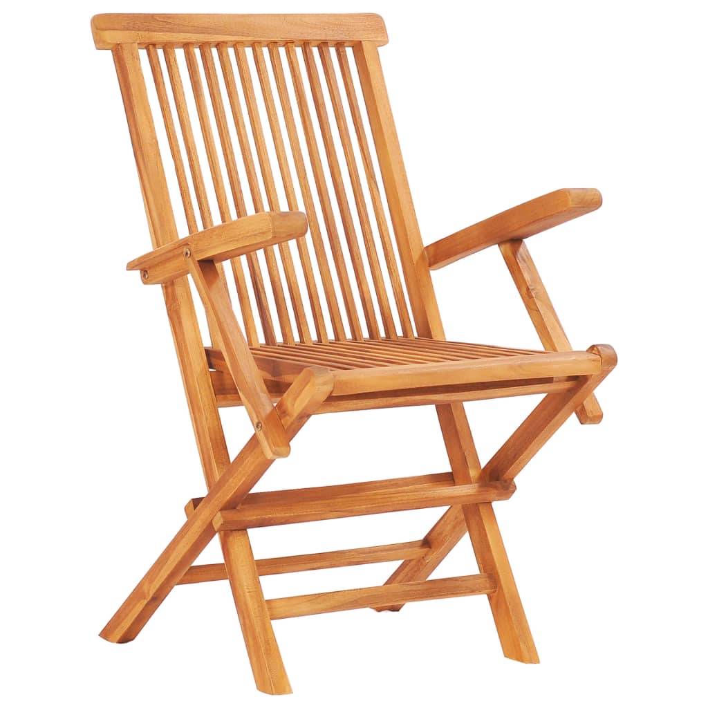 Vidaxl - Ensemble à manger d'extérieur pliable 7 pcs Bois solide de teck vidaXL 48999 - Imagen 8