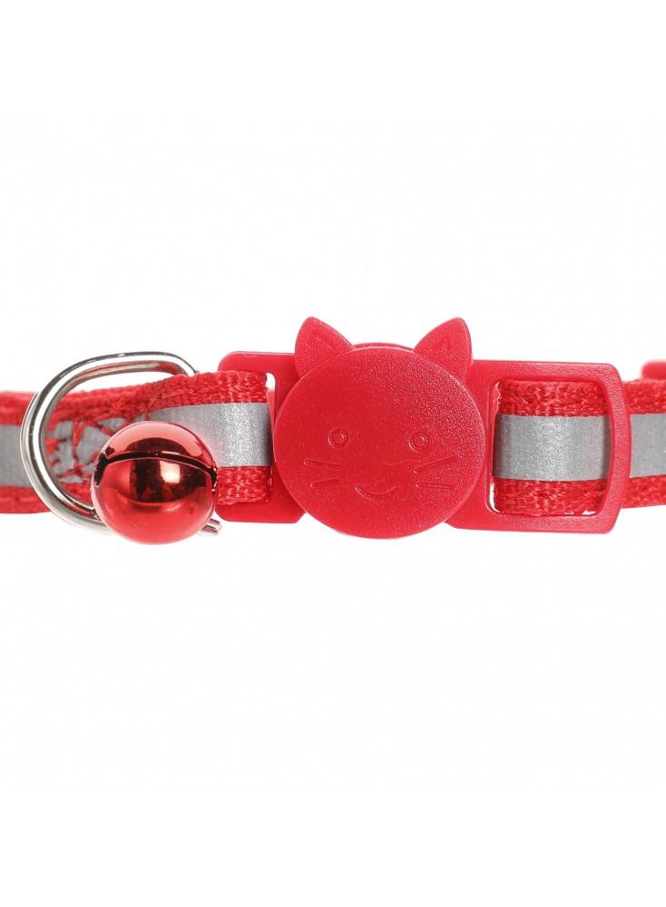 Collier reflectif + grelot ROUGE - Mon Ami Luki - Image 3