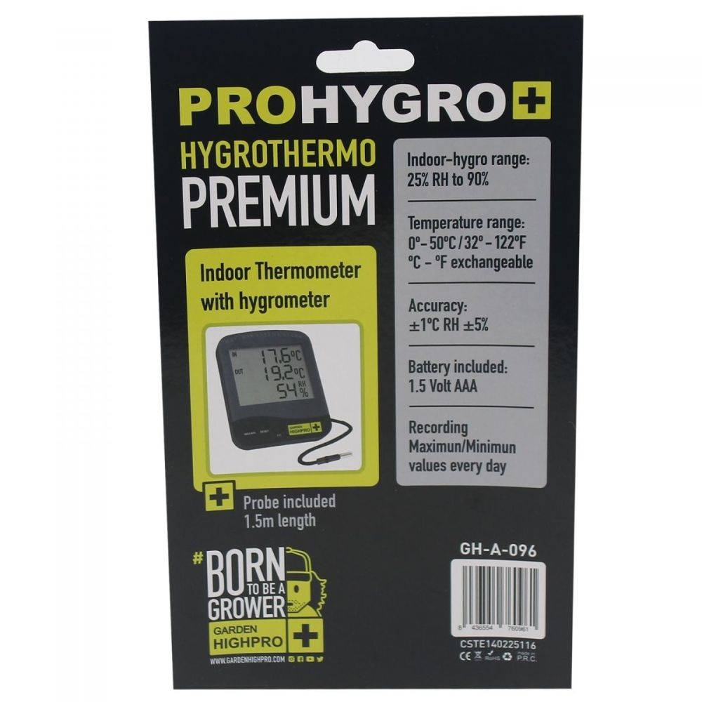 Thermomètre & Hygromètre PROHYGRO Premium avec sonde - Image 3