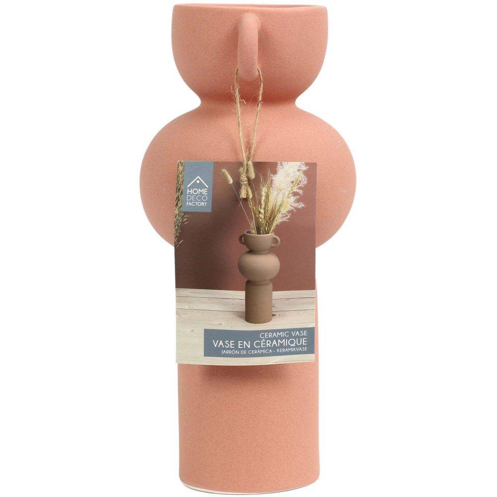 The Home Deco Factory - Vase avec anse en céramique  11.5 x 25.5 cm - Imagen 4