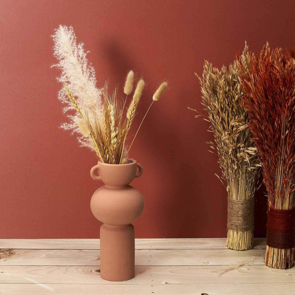 The Home Deco Factory - Vase avec anse en céramique  11.5 x 25.5 cm - Imagen 2