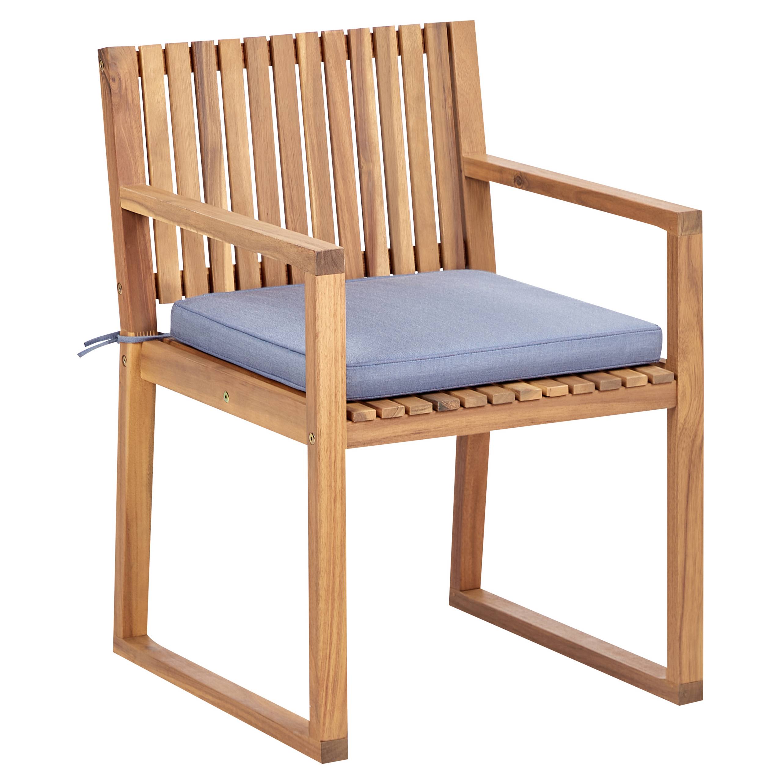 Beliani - Chaise de jardin Bois d'acacia certifié Bleu SASSARI II - Beliani - Imagen 4