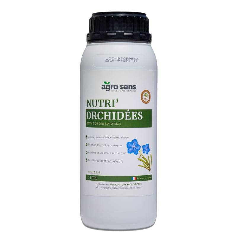Nutri Orchidées - Engrais liquide pour orchidées - 1 litre (500 litres de préparation) - Image 1
