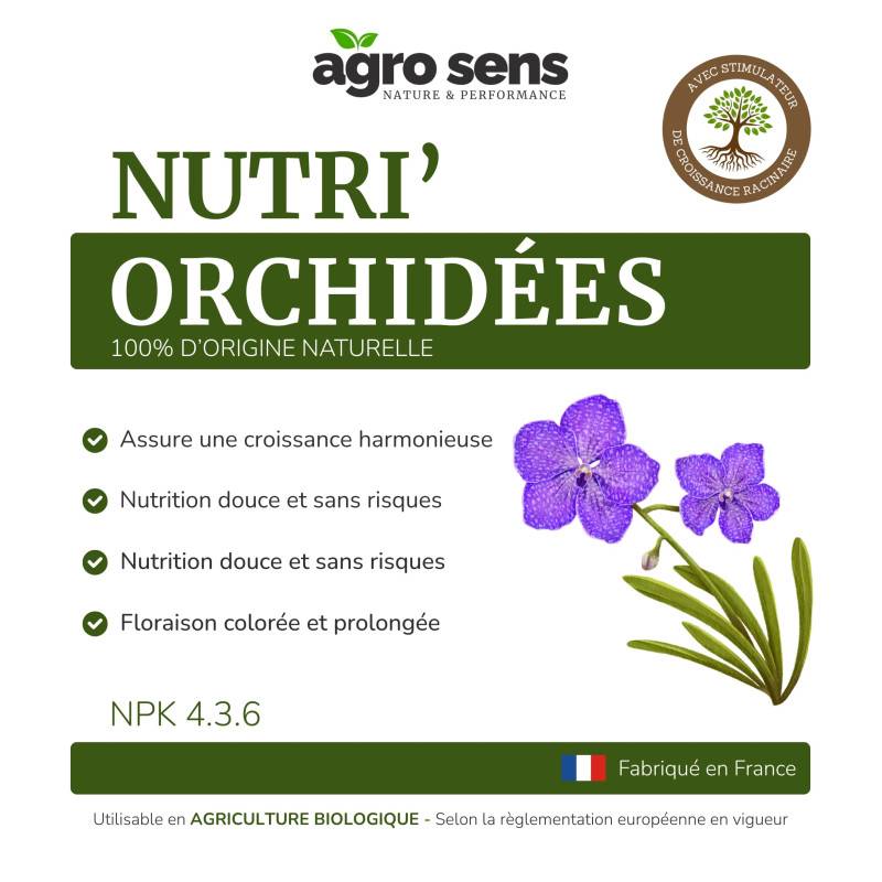 Nutri Orchidées - Engrais liquide pour orchidées - 1 litre (500 litres de préparation) - Image 4