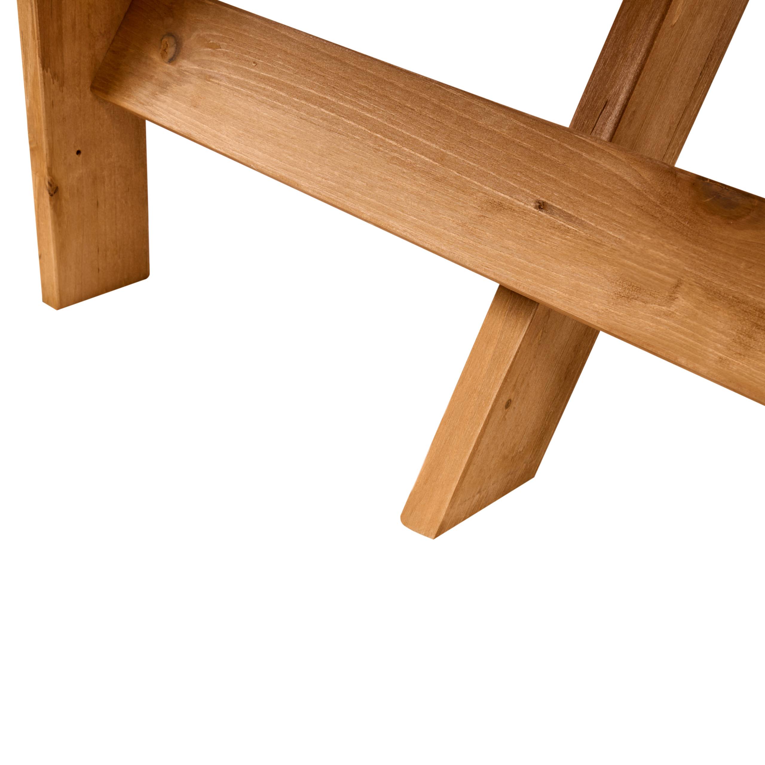 Beliani - Table de repas, 4 Personnes Bois de sapin Marron clair CAPARCOTTA - 185x185x68- Beliani - Image 6