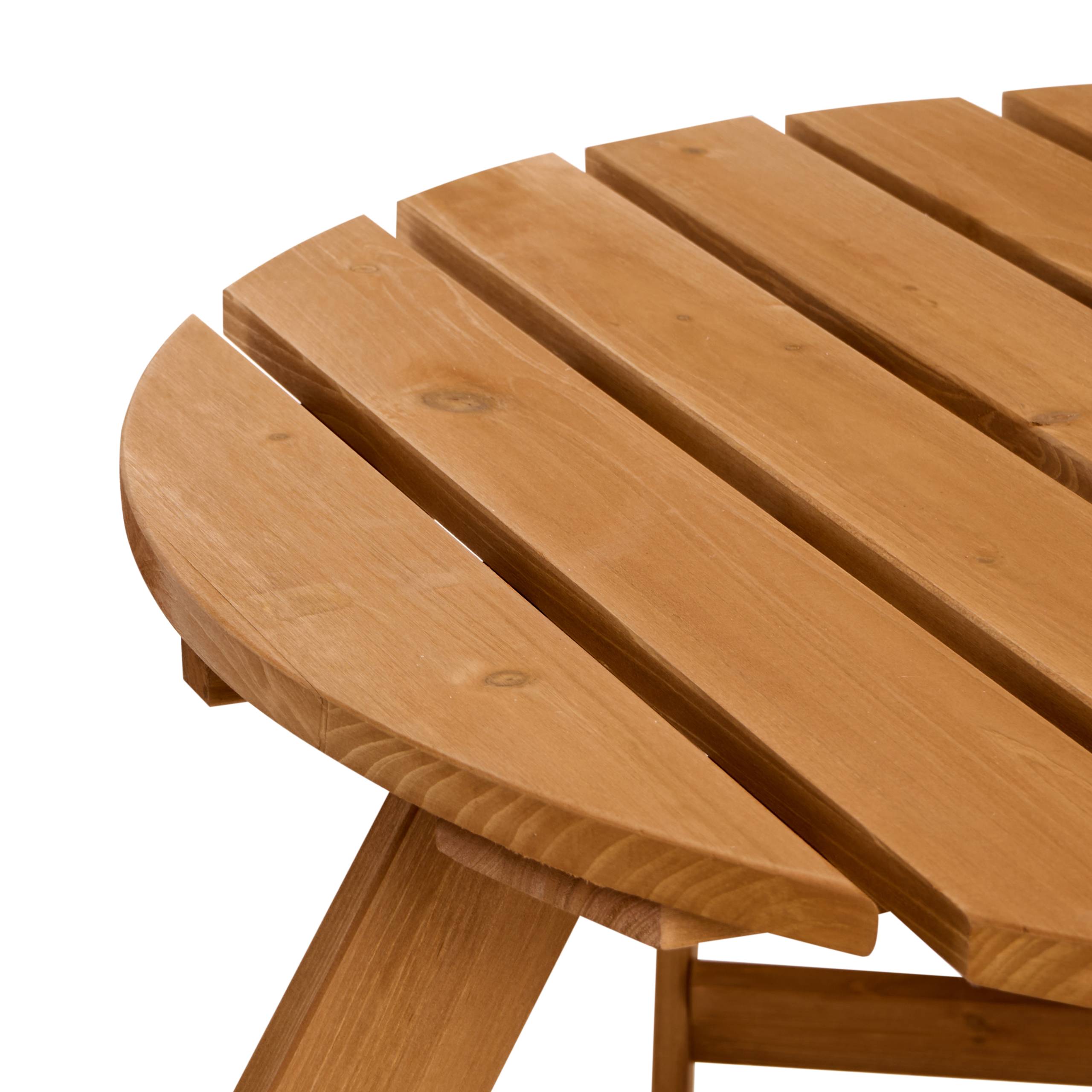 Beliani - Table de repas, 4 Personnes Bois de sapin Marron clair CAPARCOTTA - 185x185x68- Beliani - Image 4