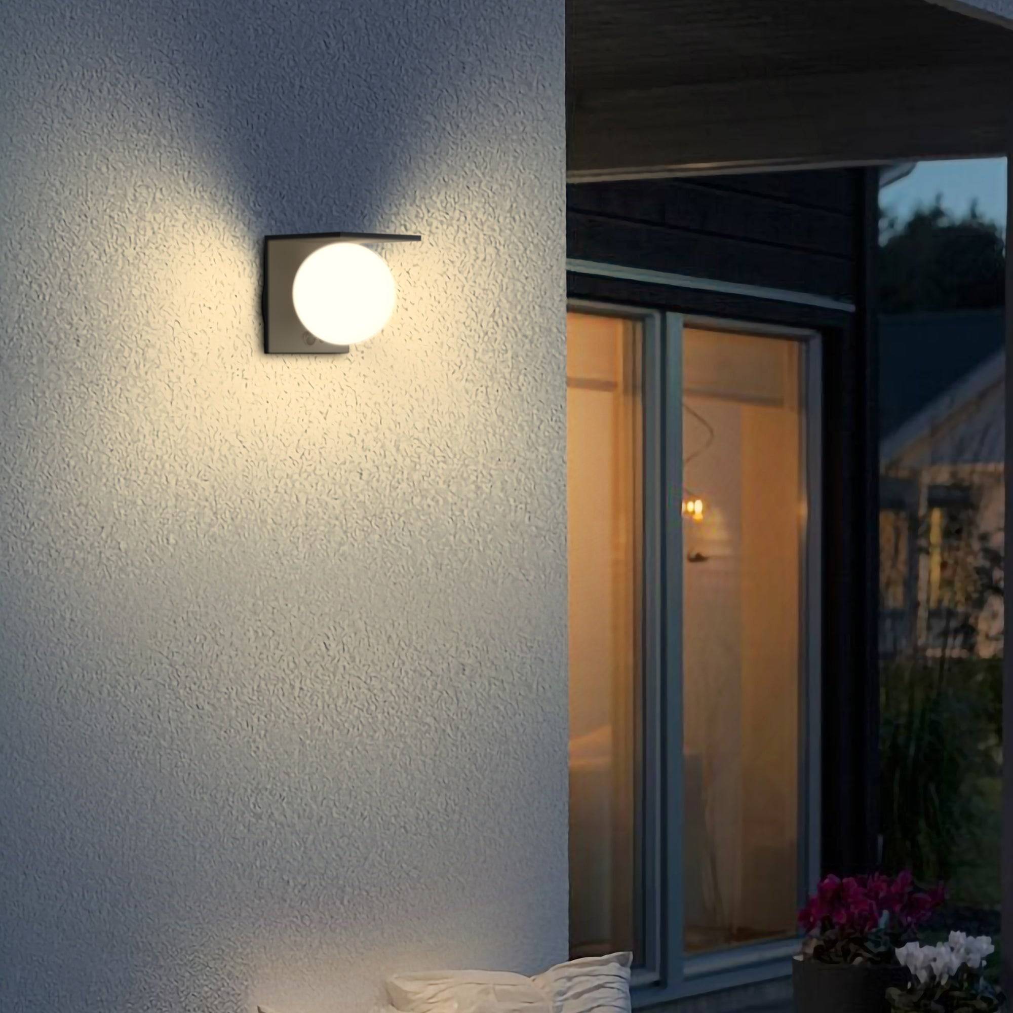 Lumisky - Applique murale solaire BOLLY noir sensor H14cm - Image 6