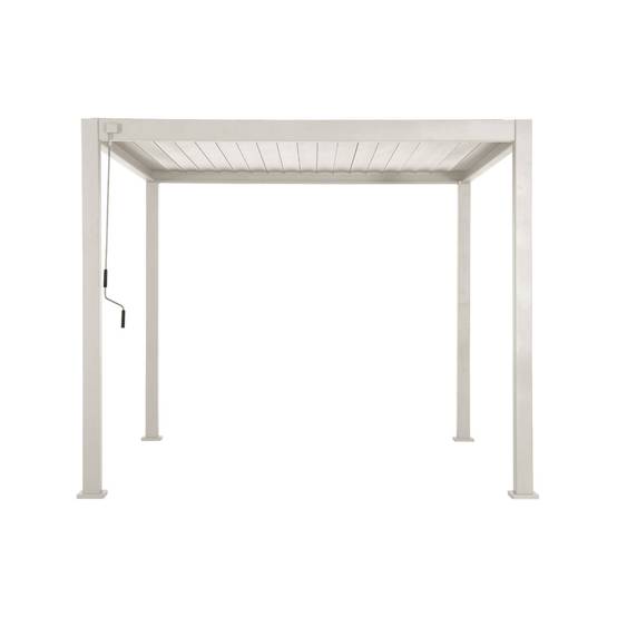Pergola bioclimatique aluminium beige Triomphe 3x3 m lames orientables | sweeek - Image 3