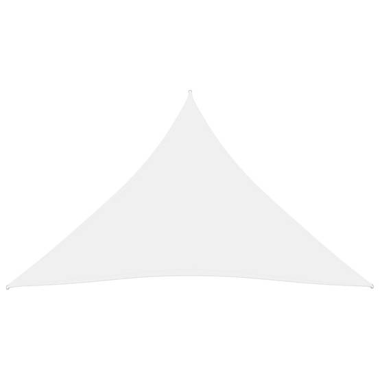 Helloshop26 - Voile toile d'ombrage parasol tissu oxford triangulaire 6 x 6 x 6 m blanc - Imagen 2