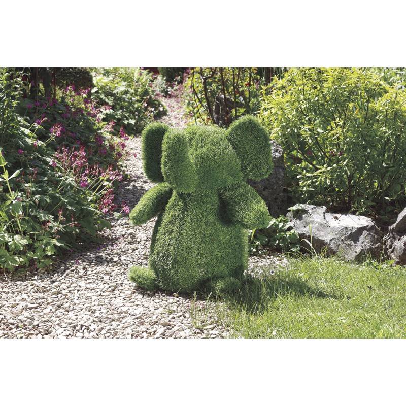 Nortène - Statue de jardin éléphant en gazon synthétique - arrosage goutte à goutte - réservoir 26 L - Image 1