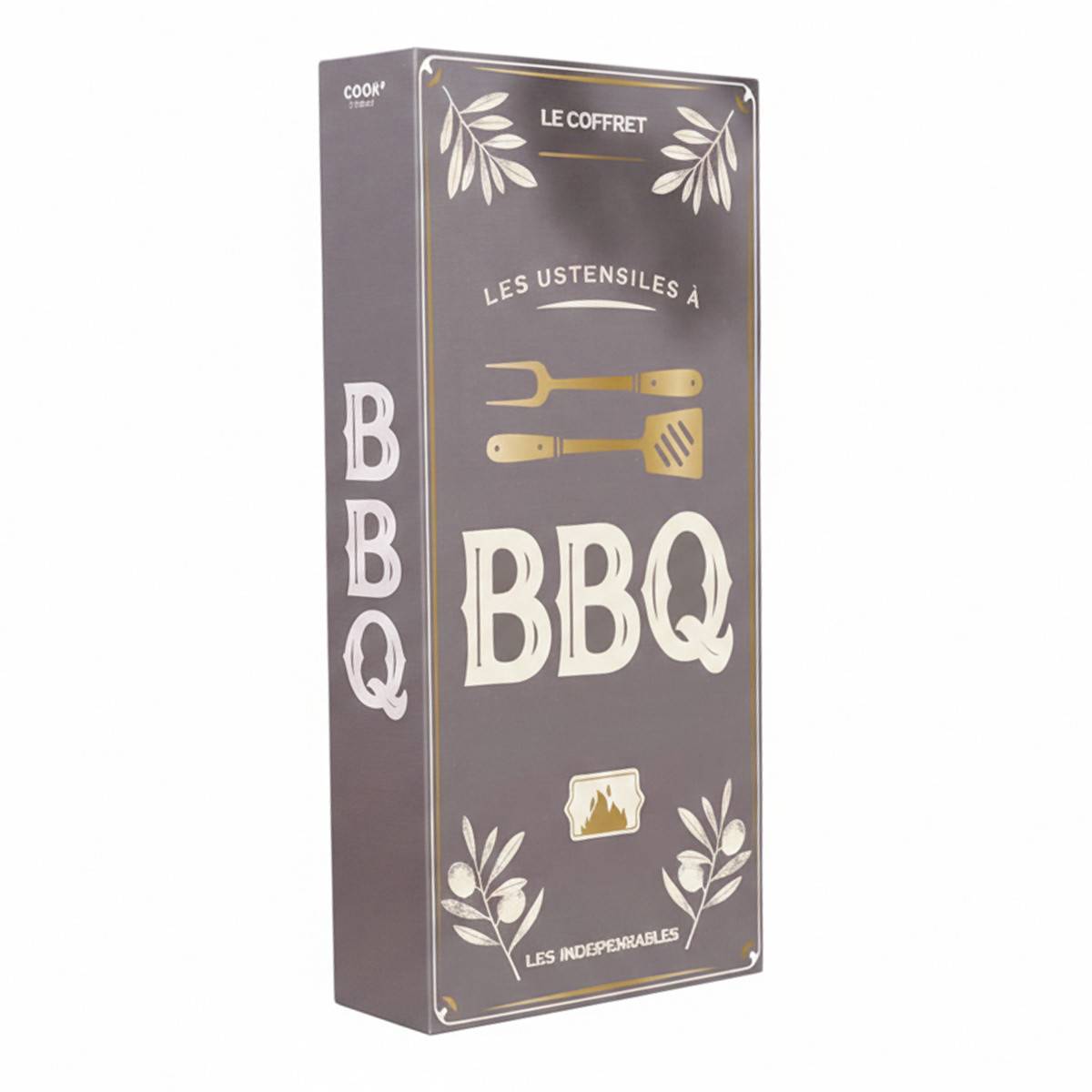 Cook Concept - Coffret Ustensiles Barbecue "Livre" 35cm Gris - Image 1