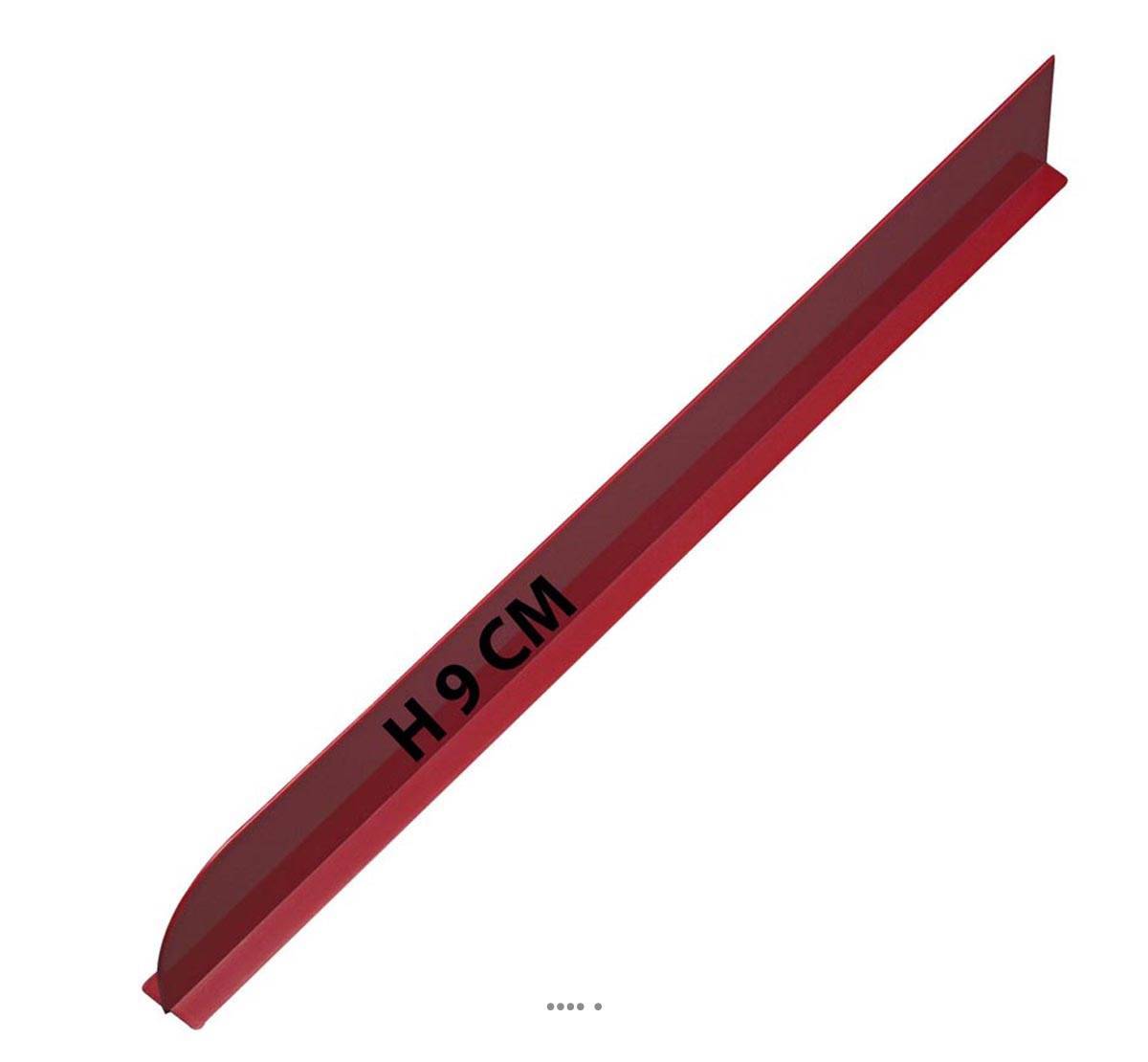 Artificielles - Séparateur altuglass uni résistant L75cm H9cm Rouge pour les traiteurs - couleur: Rouge