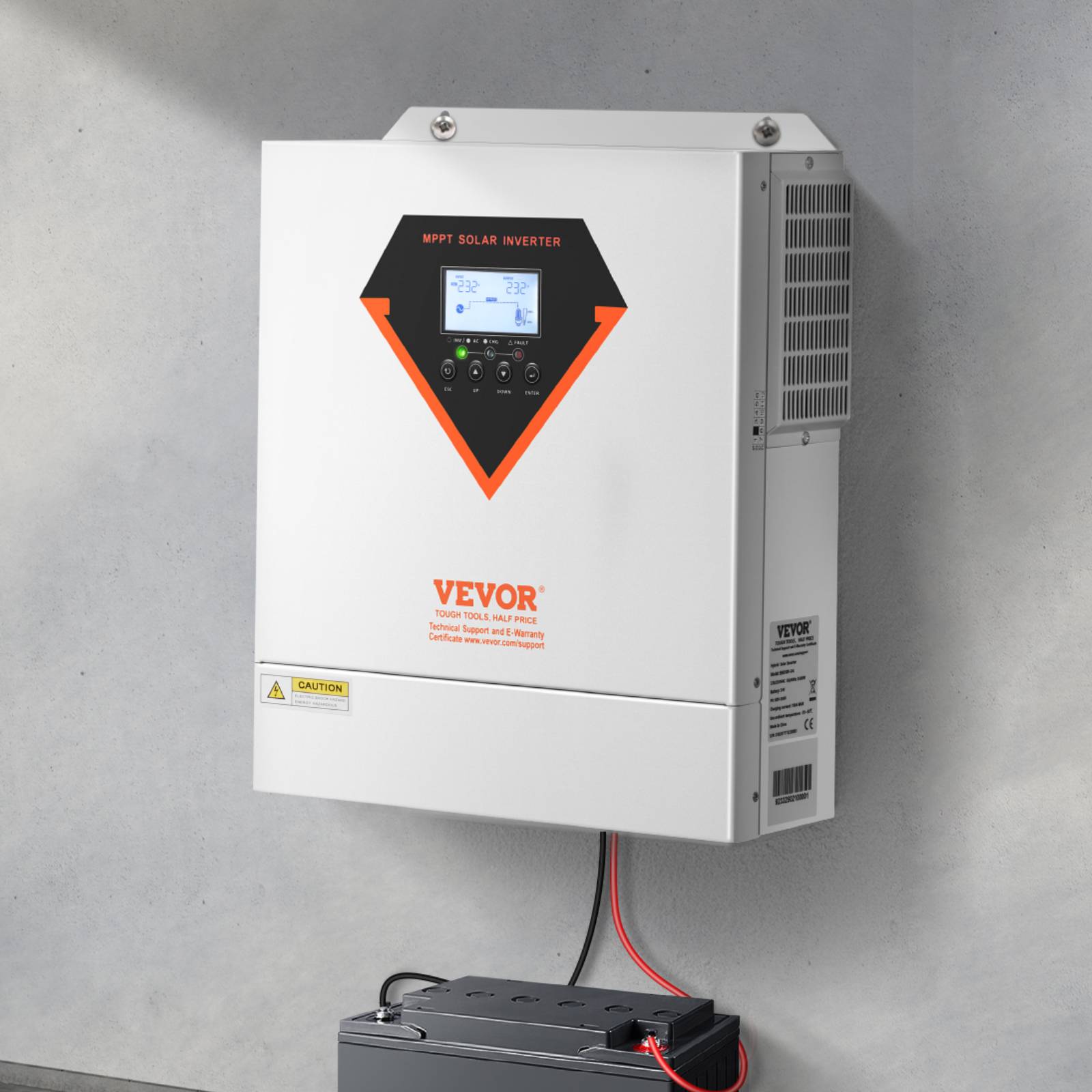 Vevor - VEVOR Onduleur solaire hybride 3500W, 24V->220/230V, contrôleur MPPT 100A intégré, hors réseau. - Image 8