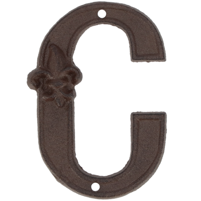 Esschert Design - Lettre de maison C en fonte - Esschert Design