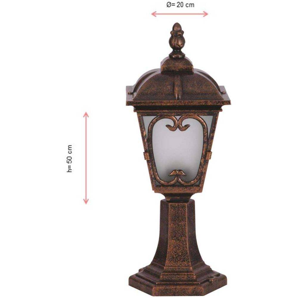 Hanah Home - Lampe de jardin en ABS vintage Claude - Imagen 2