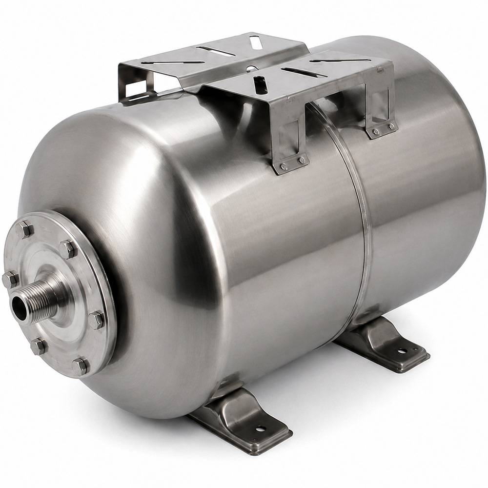 Gt Market - Réservoir pression à vessie horizontal en inox - 50 litres - GT MARKET - Imagen 1
