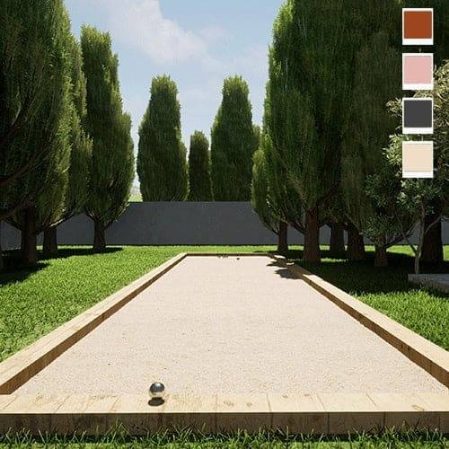 Kit terrain de pétanque jaune 50m² - Image 1