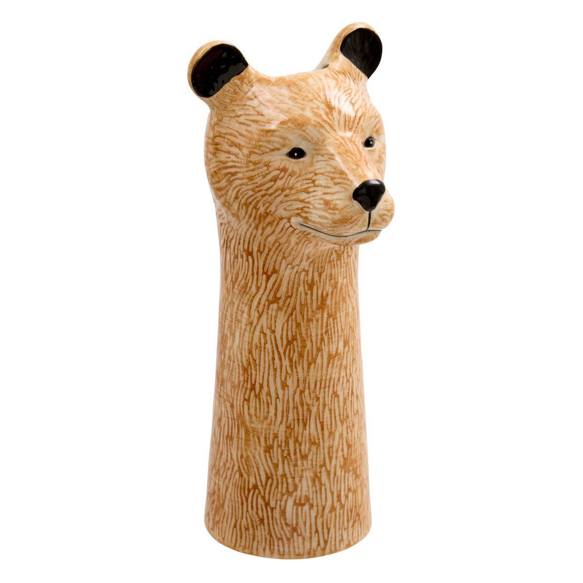 Atmosphera - Vase en céramique renard Lisière H.25cm - Atmosphera Créateur d'intérieur