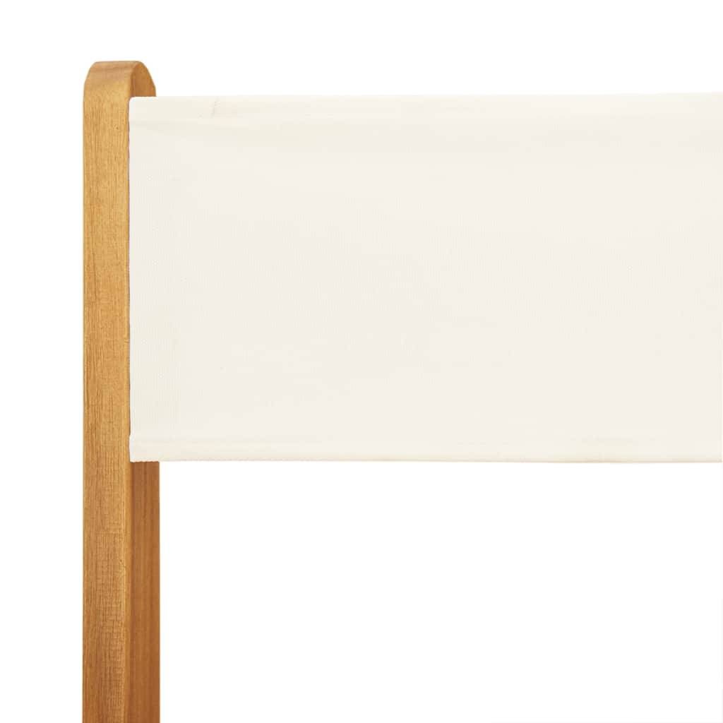 Vidaxl - Ensemble de bistro 3 pcs-Salons de jardin blanc crème tissu et bois massif 929316 - Image 8