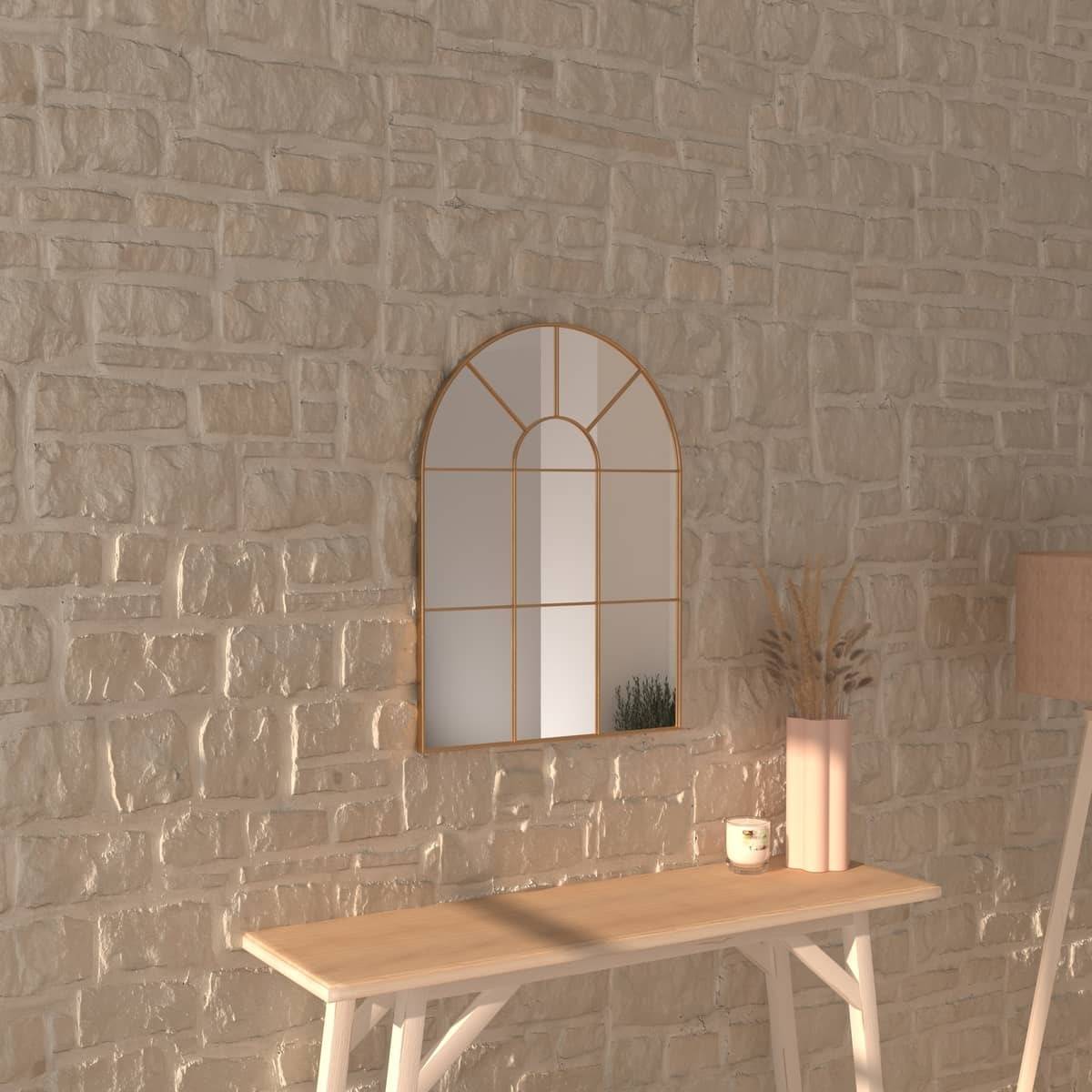 Atmosphera - Miroir "Monica" métal doré 54x74cm - Atmosphera Créateur d'intérieur - Imagen 1