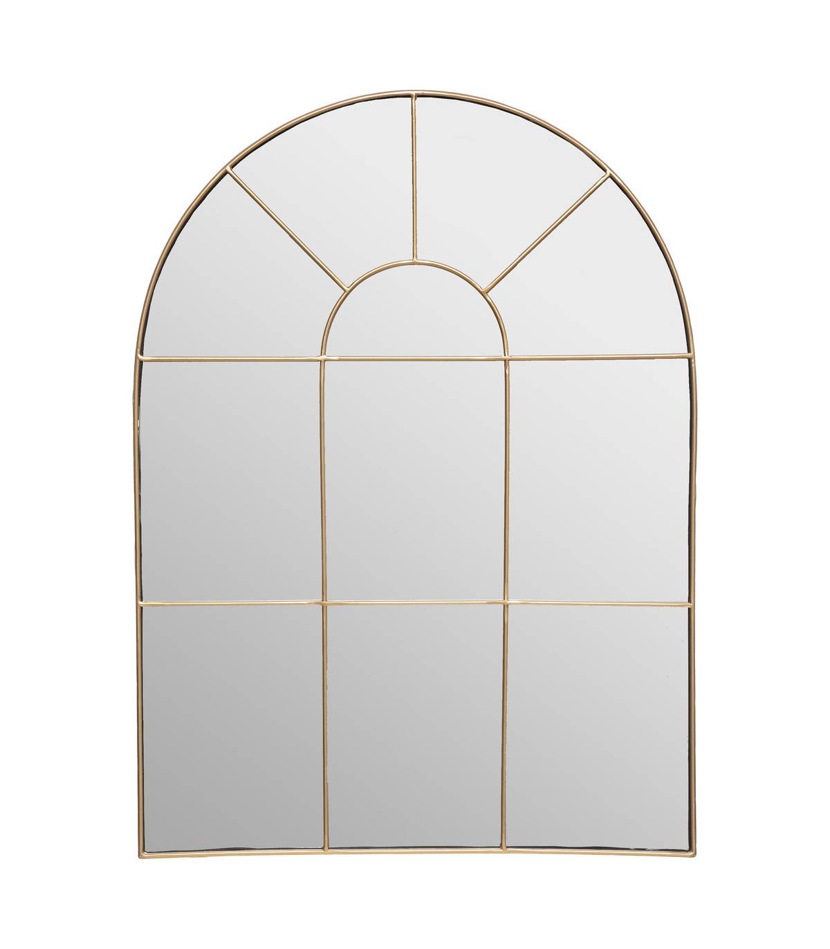 Miroir mural Arcade en Métal Doré 54 x 74 cm - Imagen 1