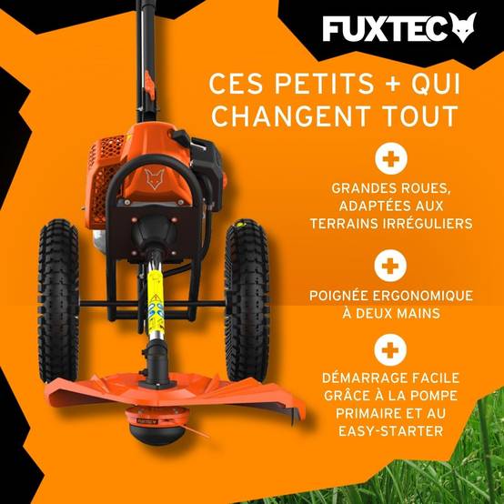 FUXTEC - Coupe bordure thermique à roues - FUXTEC FX-FSR162 - 62cm3 3,5CV - Image 4