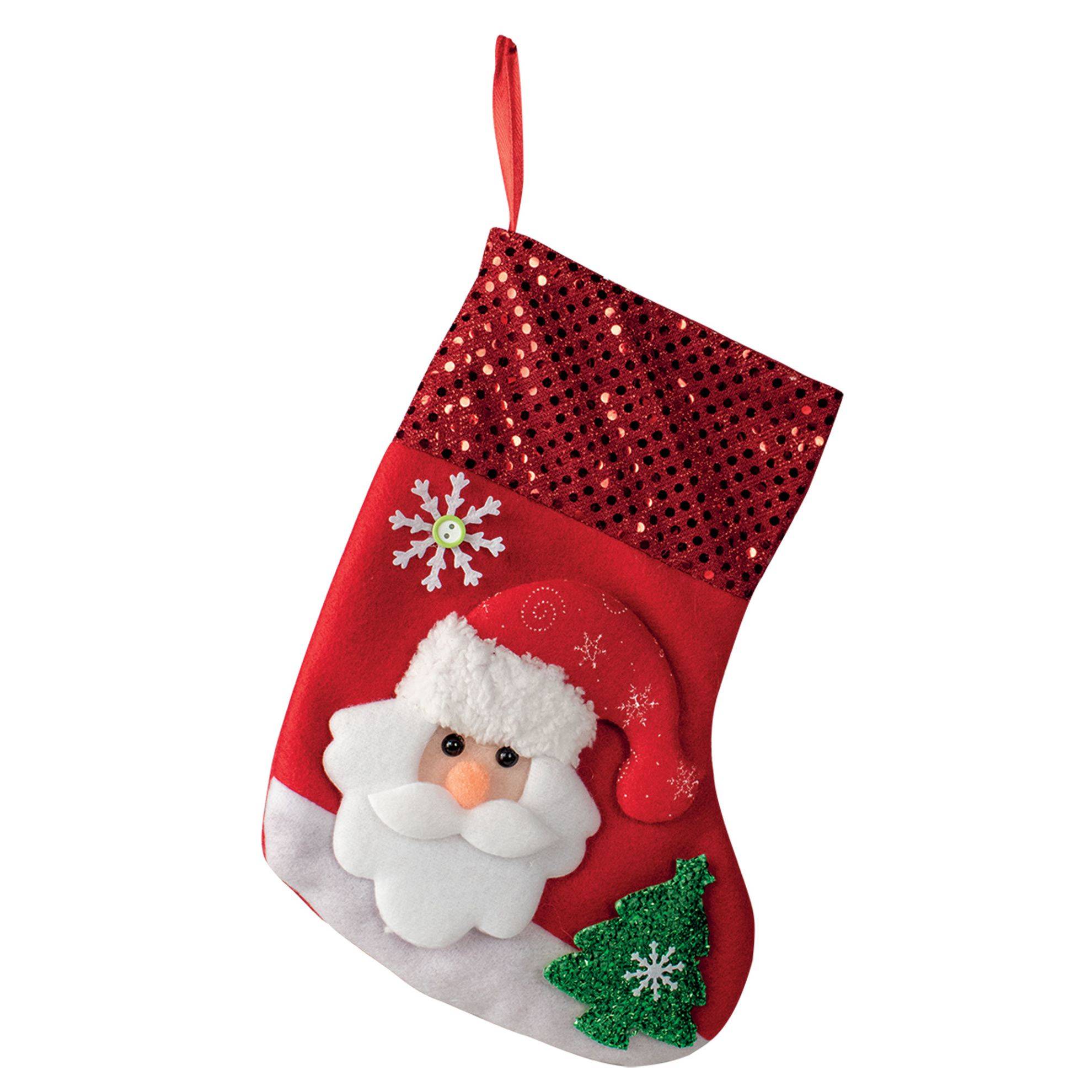 Chaussette de Noël Père Noël Taille : 25 cm DOOGY