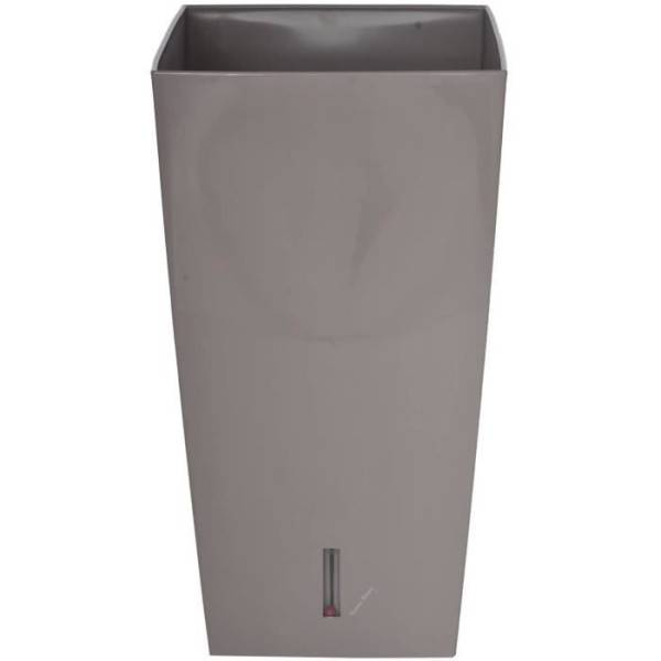 Riviera - Riviera Pot De Fleurs Carre Eva New En Plastique - 28 X 28 X H 52 Cm - 31 L - Taupe - Imagen 2