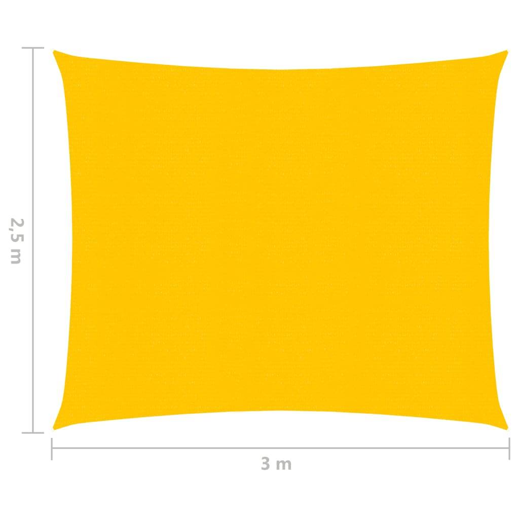 Helloshop26 - Voile d'ombrage 160 g/m² jaune 2,5 x 3 m pehd - Imagen 6
