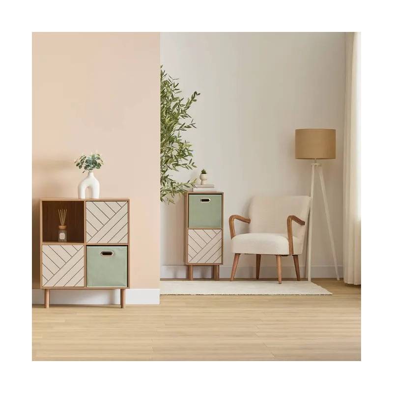Etagère 4 cases 2 portes Mix'n'Match MDF 5five - Image 7