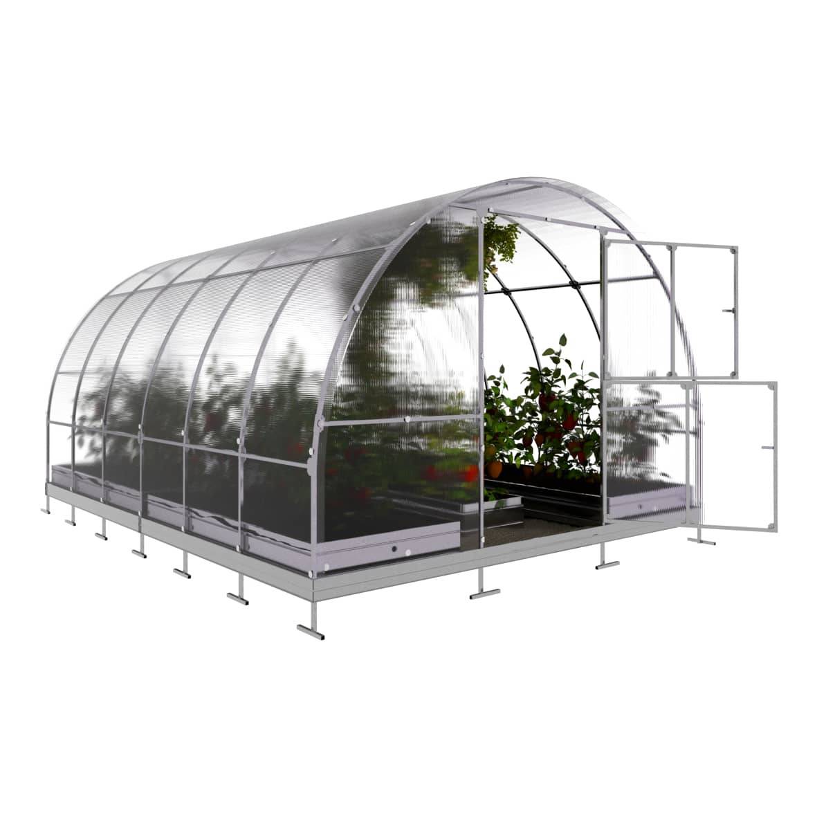 KLASIKA GREENHOUSES - Serre KLASIKA TUBE 3 x 4 m (12 m²), 6 mm avec revêtement en polycarbonate - Image 3