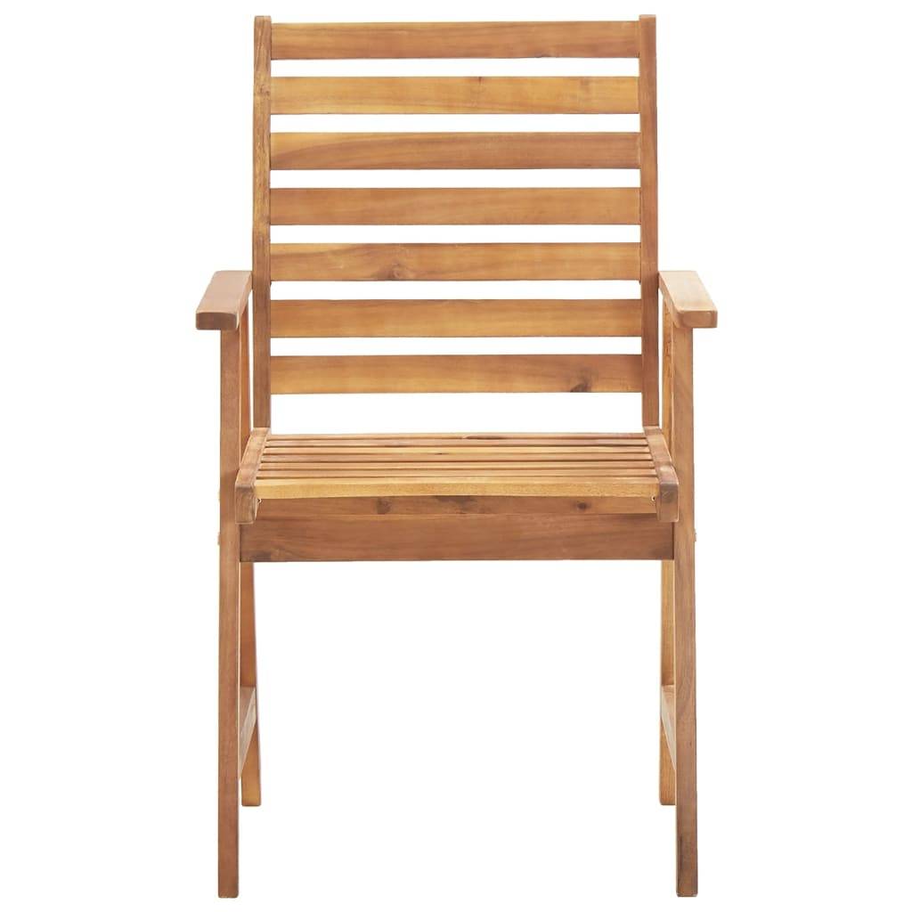Maison Chic - Ensemble de 3 pcs table de jardin avec chaises - mobilier de jardin Bois d'acacia solide-JU2823 - Image 6
