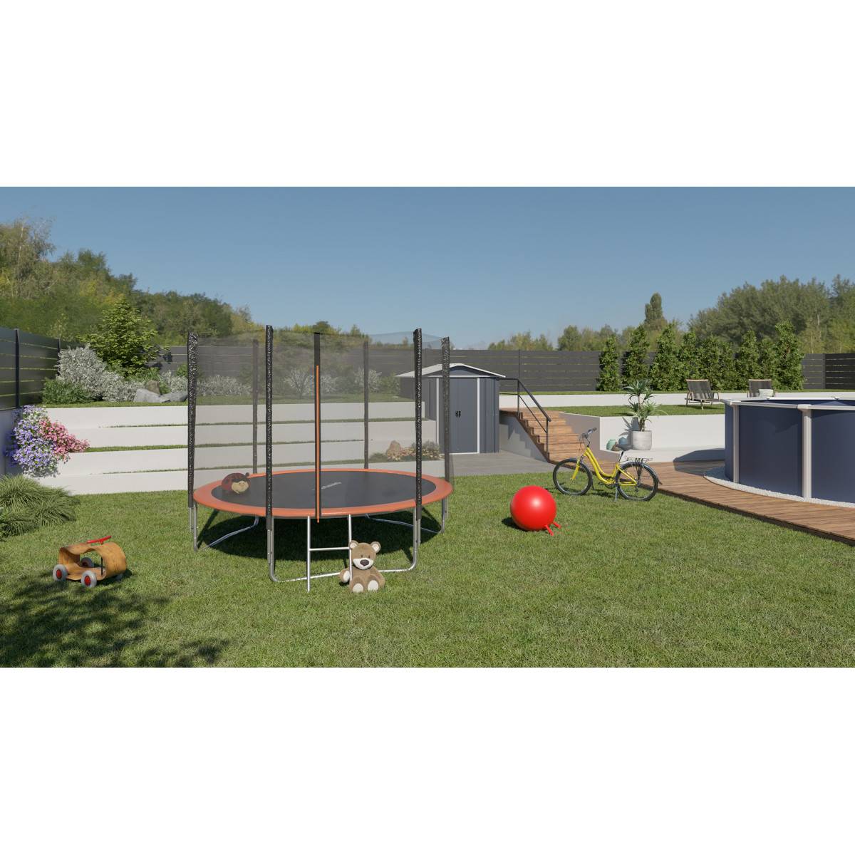 Trigano Jardin - Trampoline 2.44m de diamètre J-JOU129 Trigano Jardin - Imagen 2