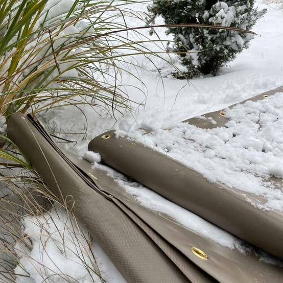 Bâche Agricole 4x6 m LP640AG Taupe - Garantie 8 ans - Bâche PVC étanche de protection pour Matériel agricole TECPLAST - Imagen 2