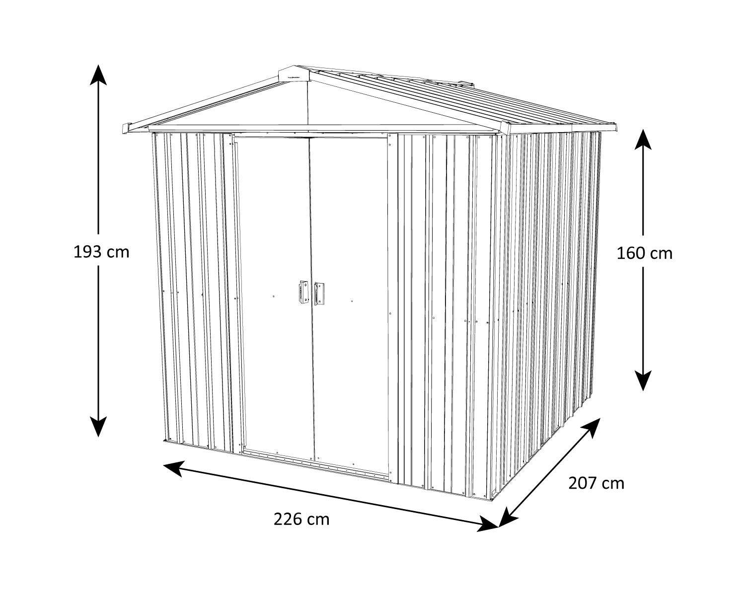 Yardmaster - Abri de jardin métal 5,25m² 87GEYZ Yardmaster - Imagen 3