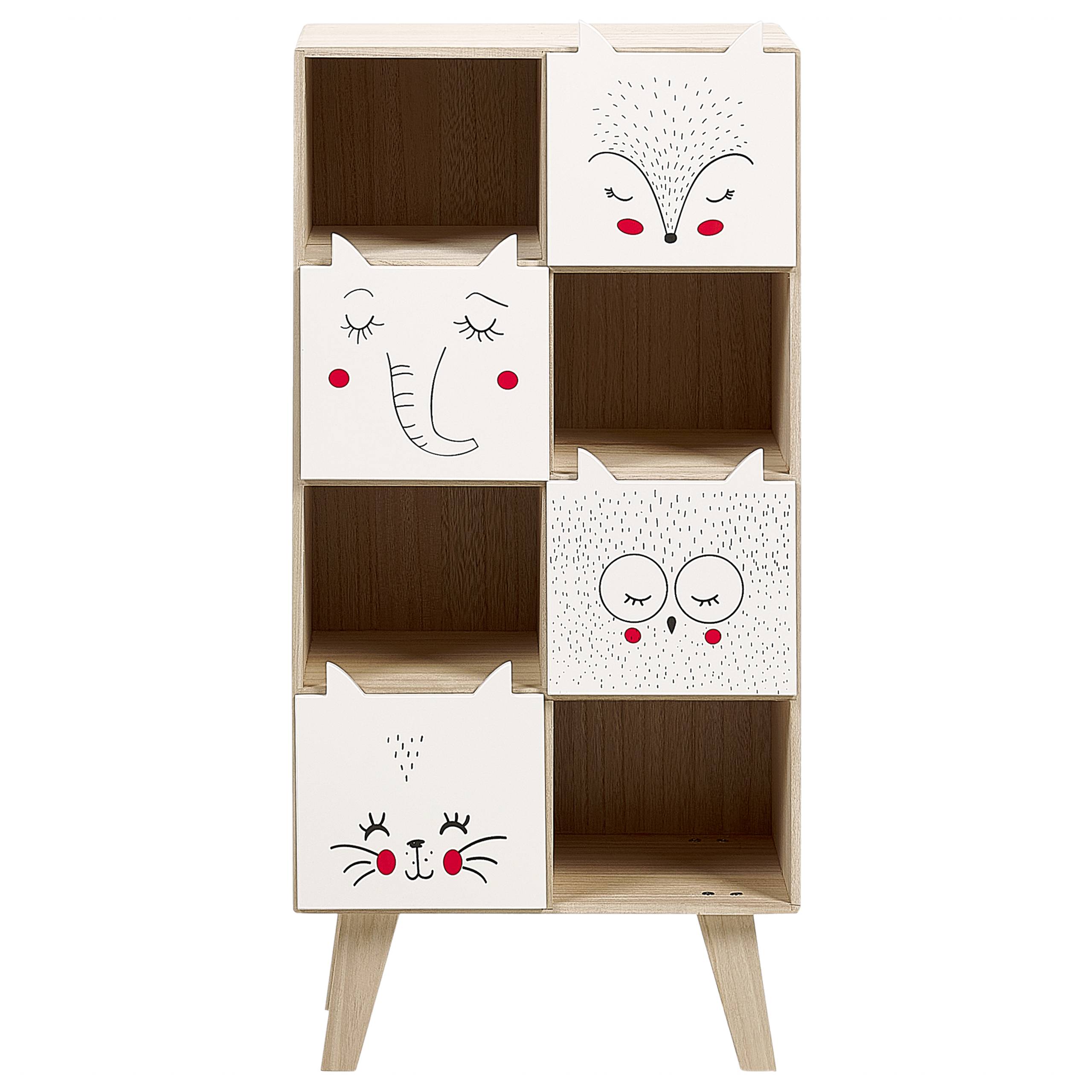 Beliani - Meuble de rangement MDF Marron clair RUPERT - 40x25x79- Beliani - Image 4